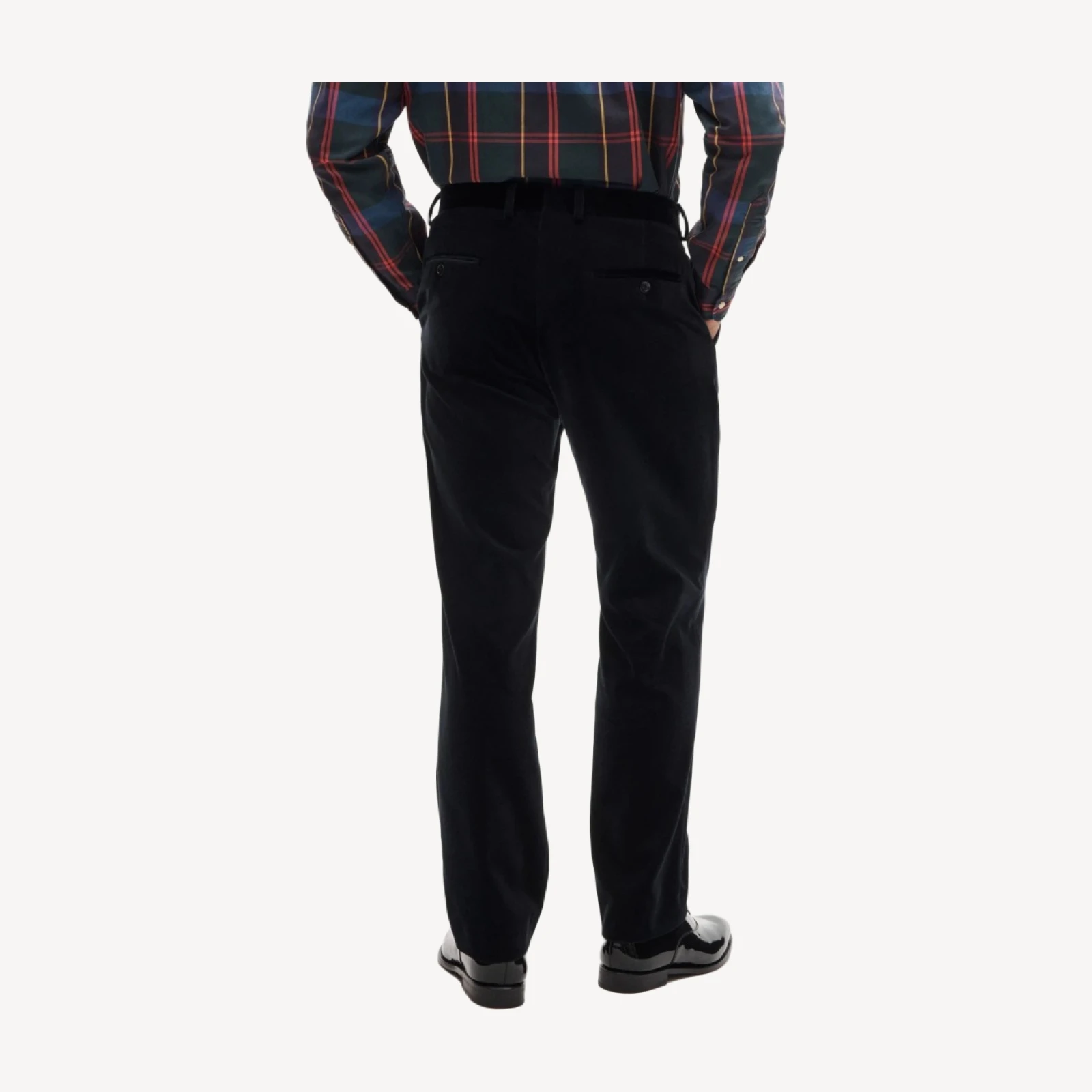 Crosby Classic-fit suit pant in velvet