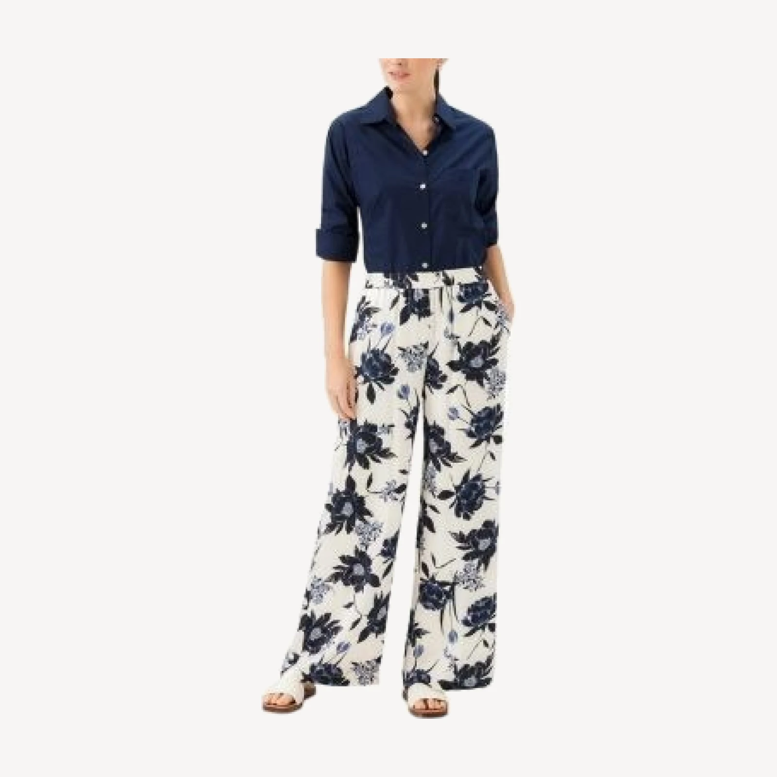 Karen Kane Satin Wide Leg Pants