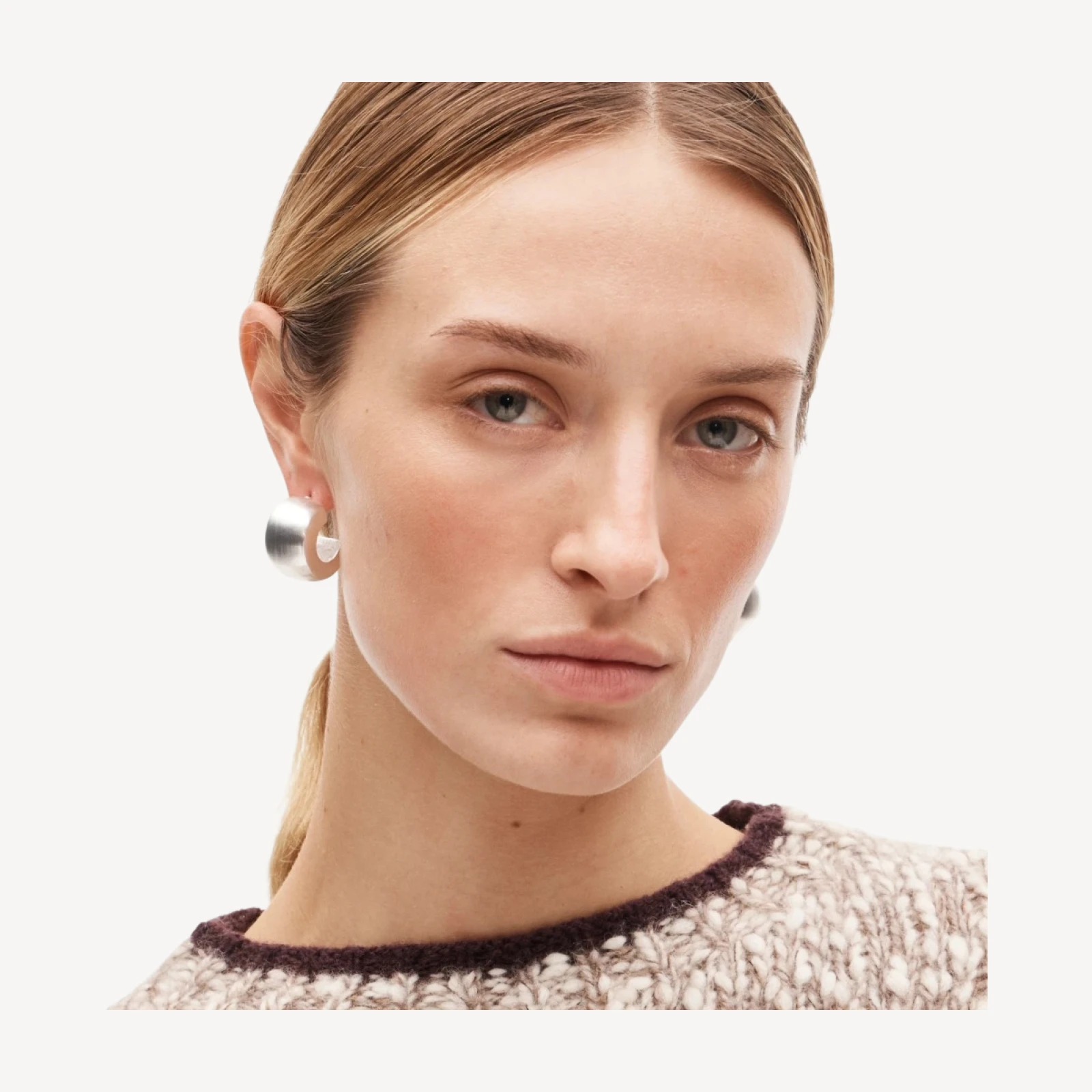 Oversized hoop earrings