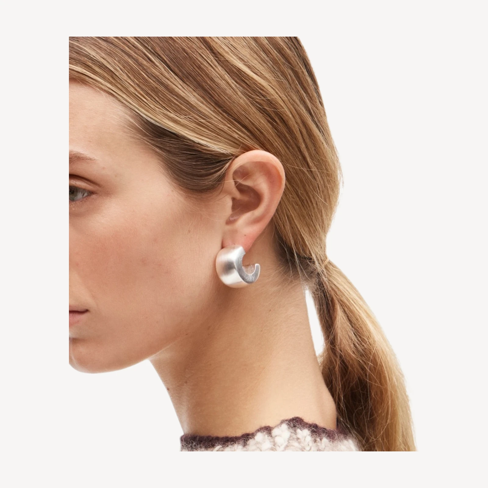 Oversized hoop earrings