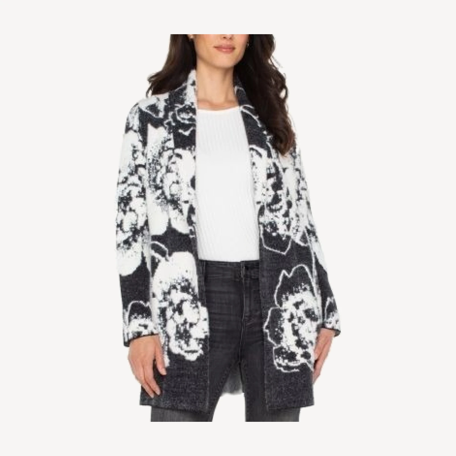 Liverpool Los Angeles Shawl Collar Open Cardigan