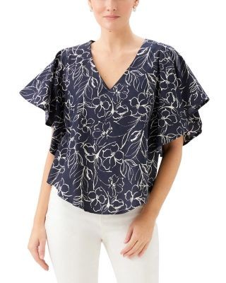 Karen Kane Flutter Sleeve Top