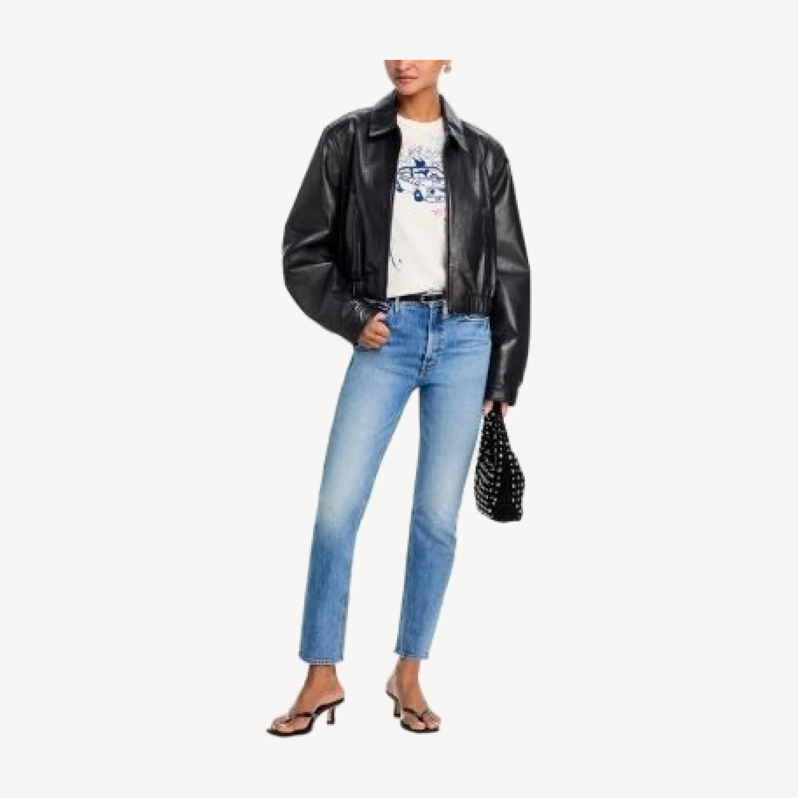 Mother The Dazzler Flood High Rise Jeans in Trucks Are For Girls