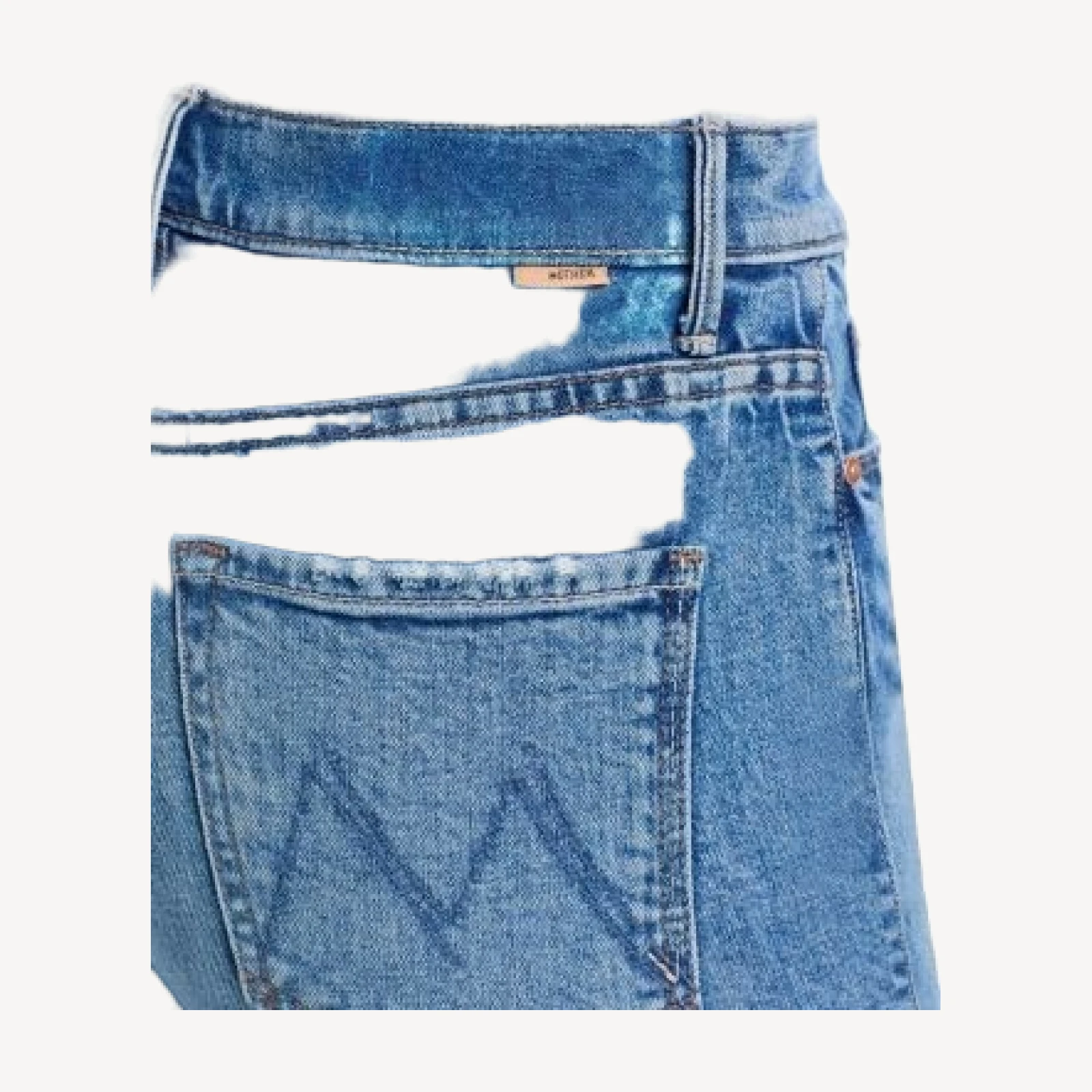 Mother The Dazzler Flood High Rise Jeans in Trucks Are For Girls