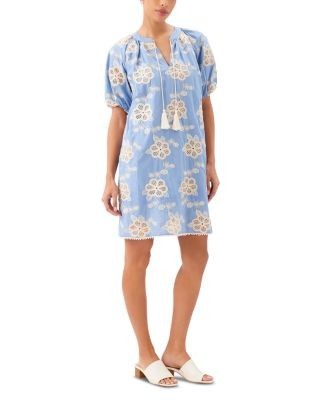 Karen Kane Tasseled Puffed Sleeve Dress