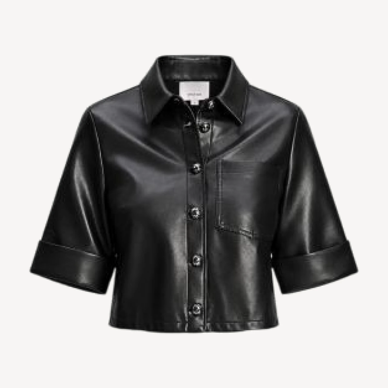 Cinq a Sept Aiden Faux Leather Top