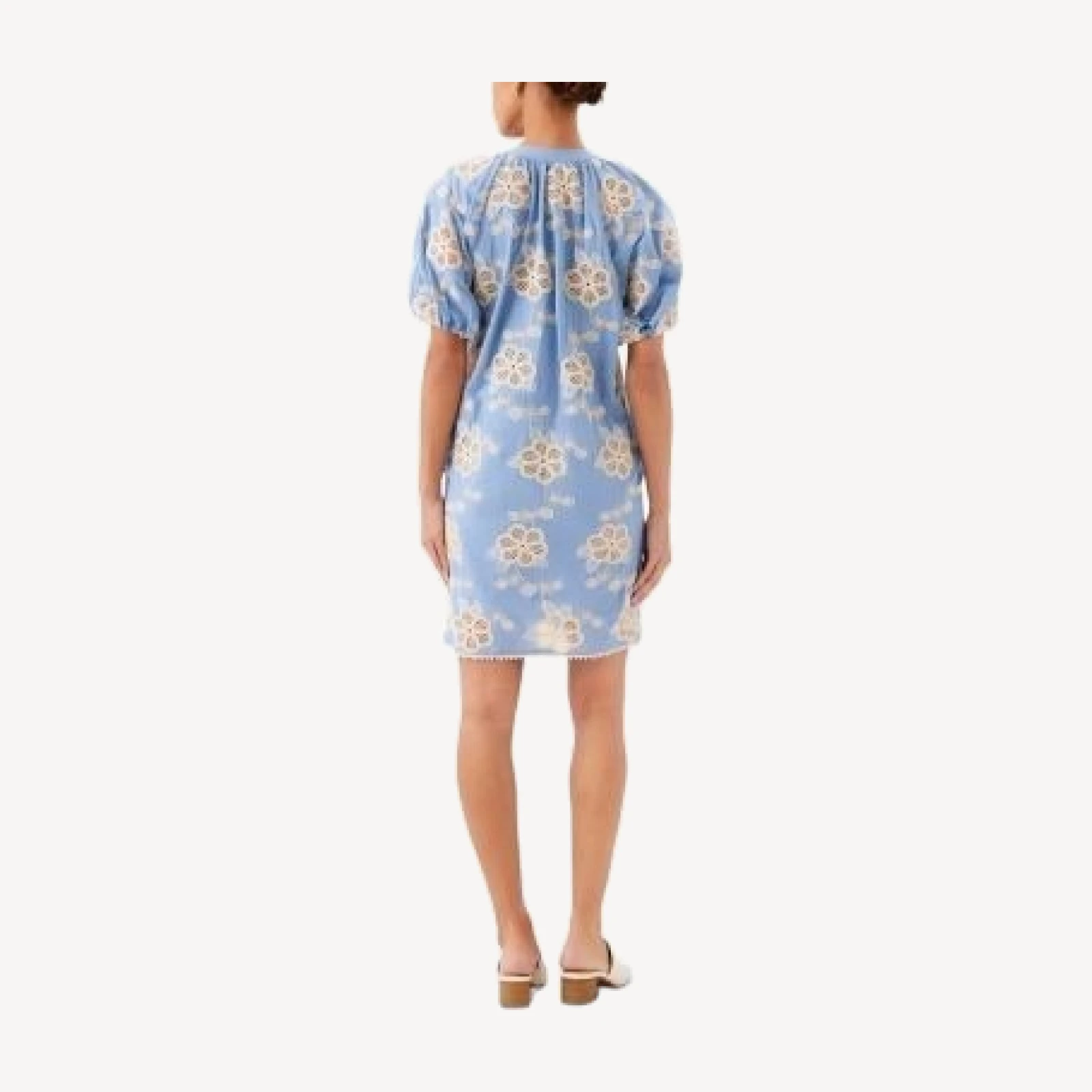 Karen Kane Tasseled Puffed Sleeve Dress