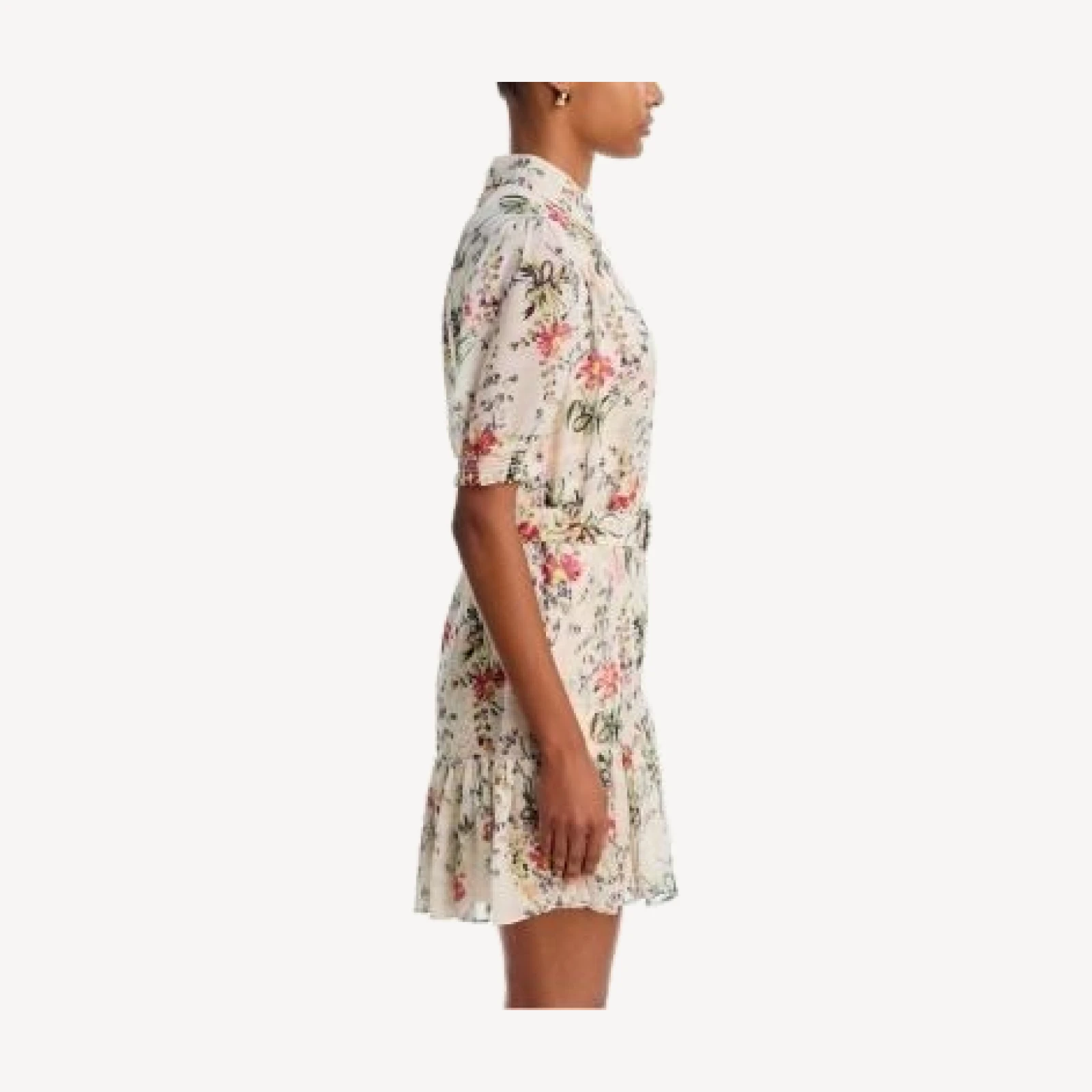 Cinq a Sept Wildflowr Loveletter Halbini Floral Mini Dress