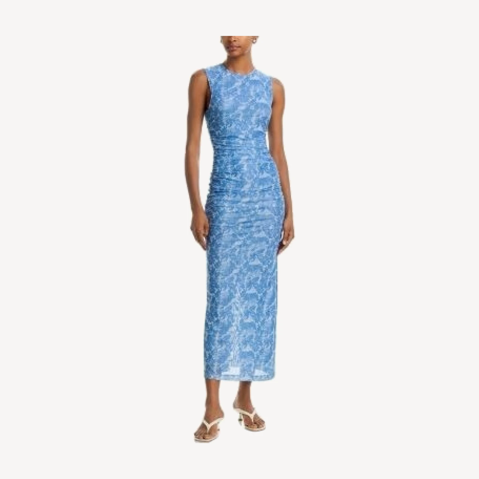 Cinq a Sept Trompe Loeil Ruched Bodycon Dress