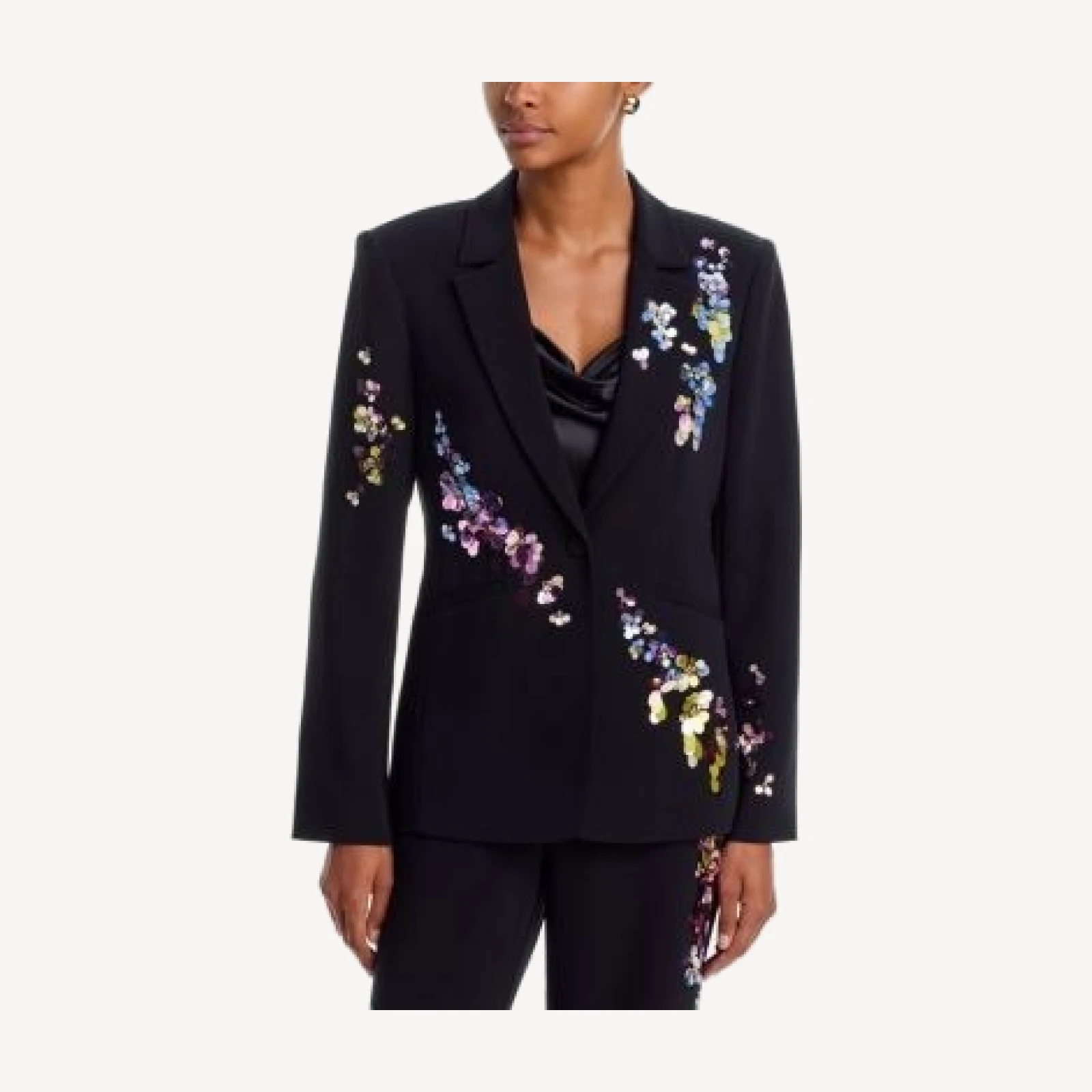 Cinq a Sept Karlie Waterfall Paillettes Blazer