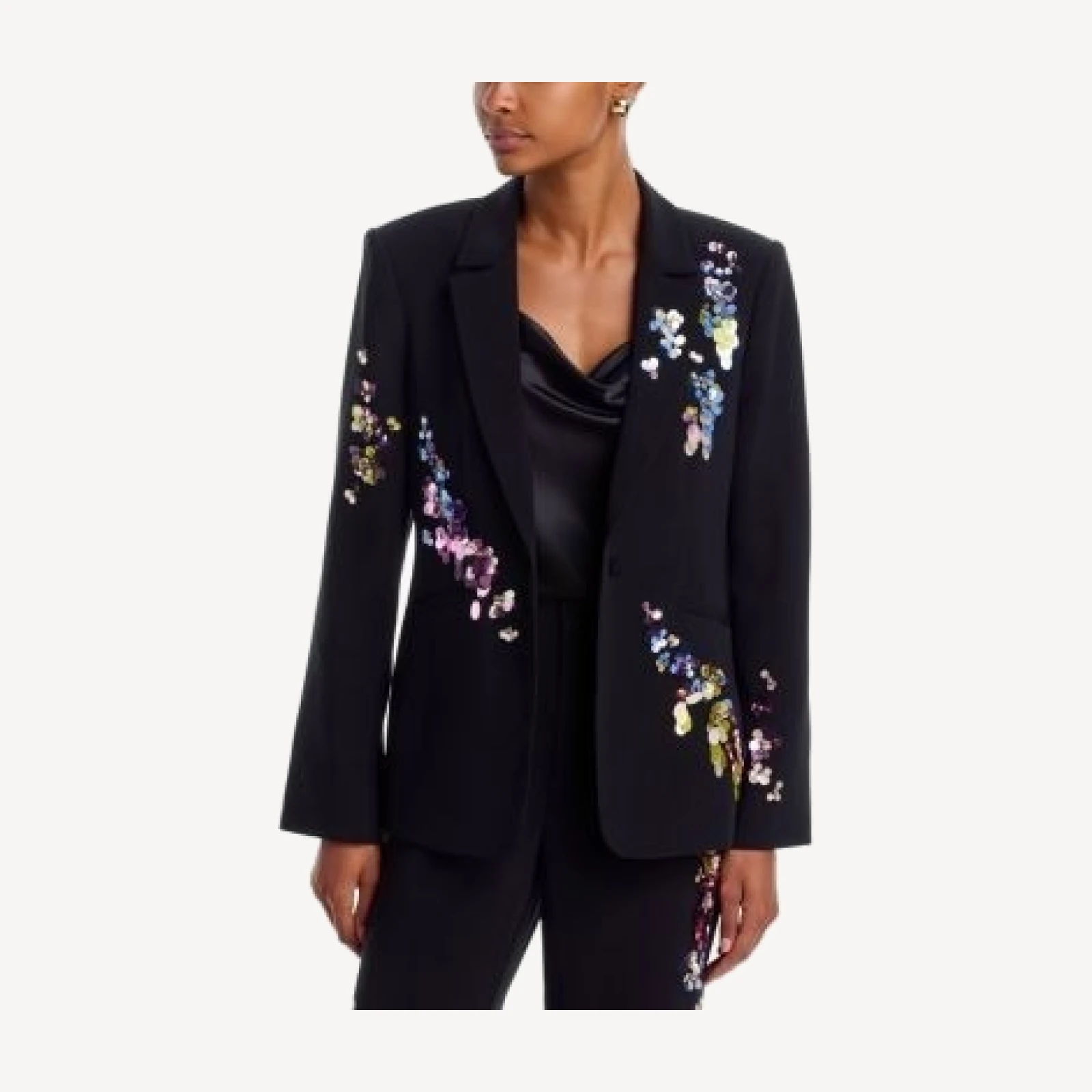 Cinq a Sept Karlie Waterfall Paillettes Blazer