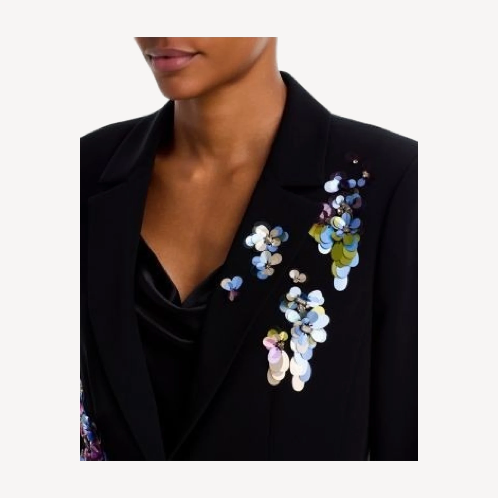 Cinq a Sept Karlie Waterfall Paillettes Blazer