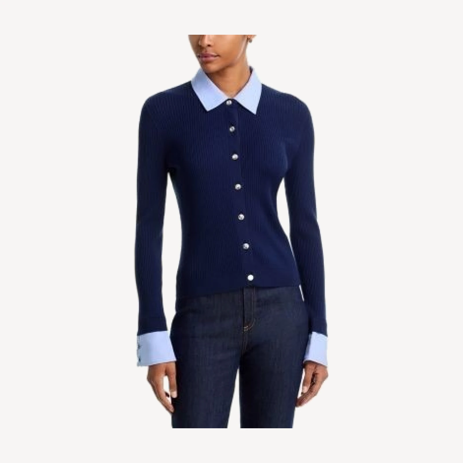 Cinq a Sept Soma Collared Cardigan