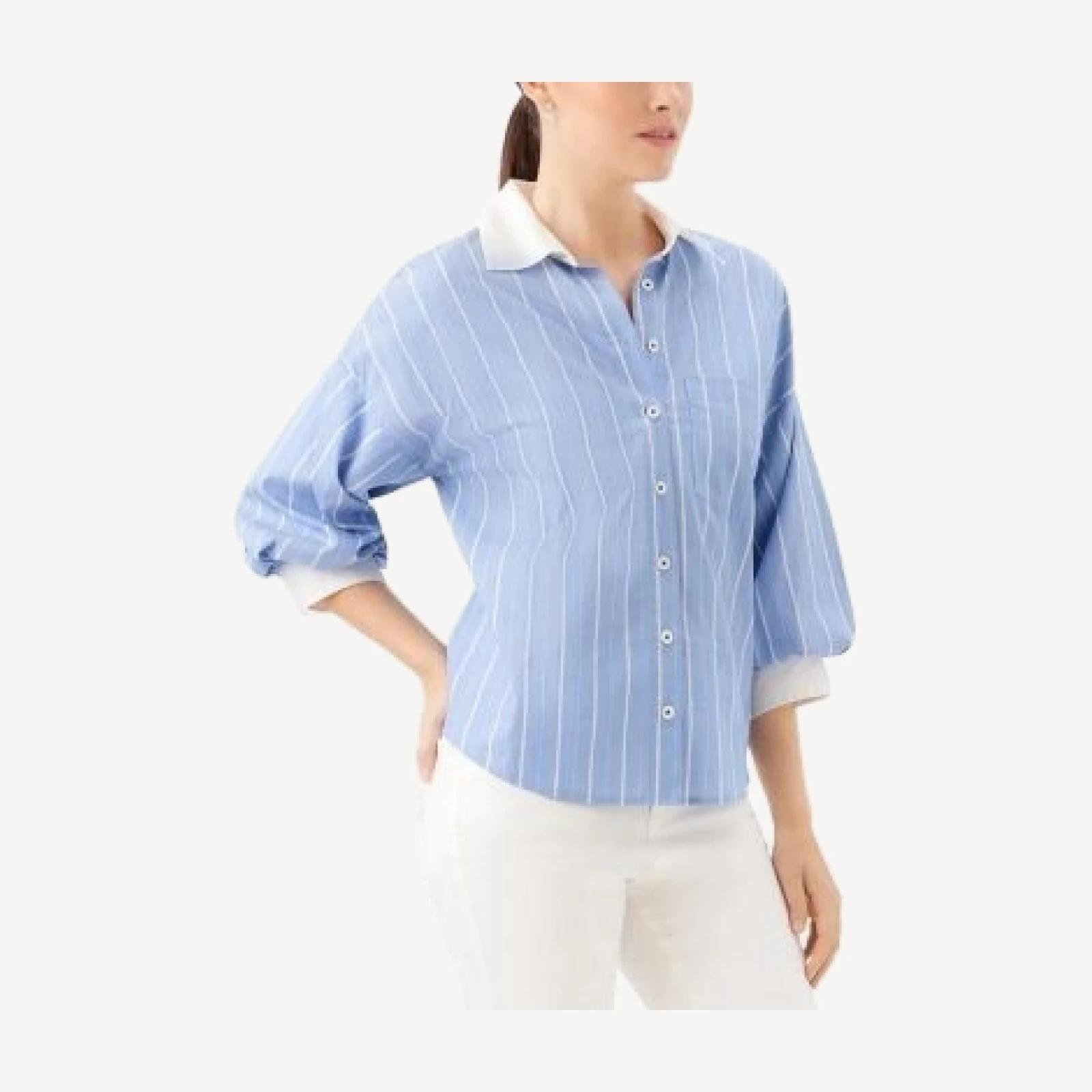 Karen Kane Lantern Sleeve Shirt