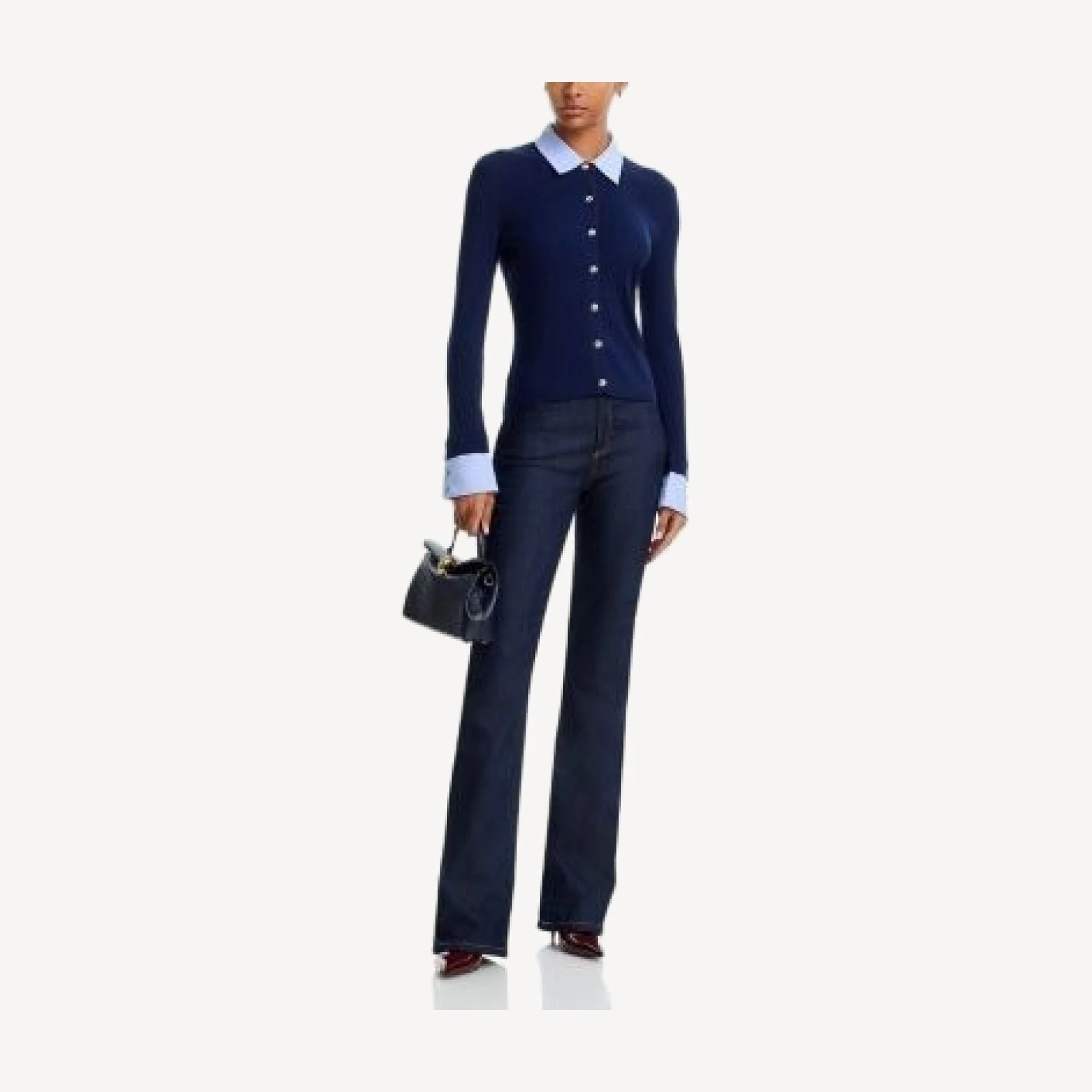 Cinq a Sept Soma Collared Cardigan