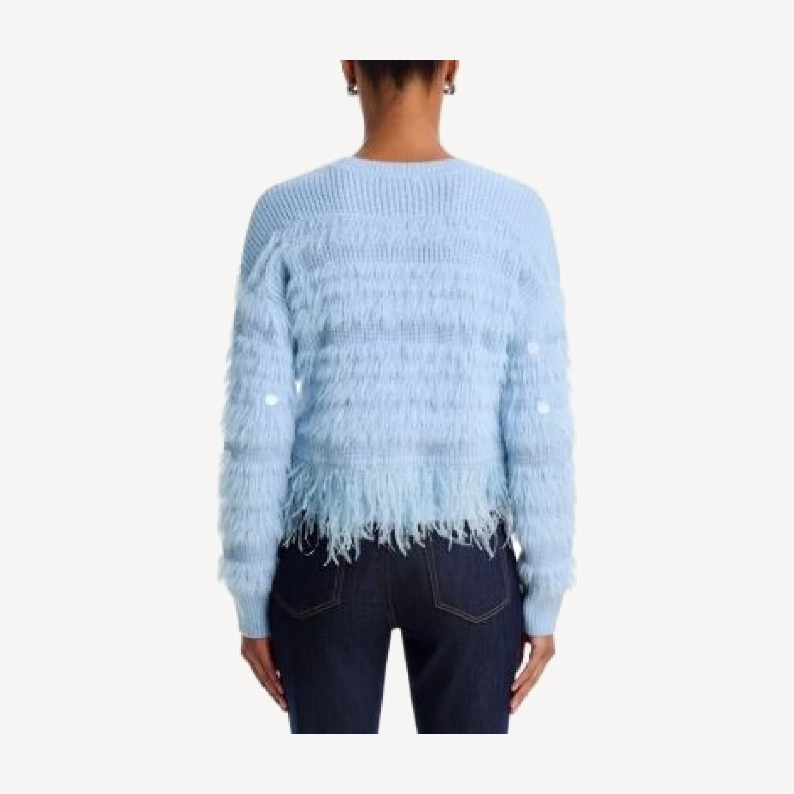 Cinq a Sept Vivi Paillette Wool Blend Sweater