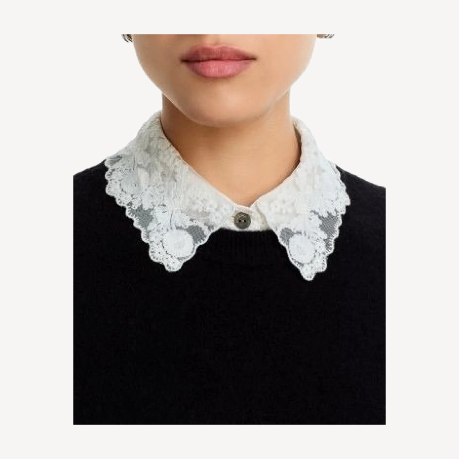 Cinq a Sept Trisha Wool Blend Collared Sweater