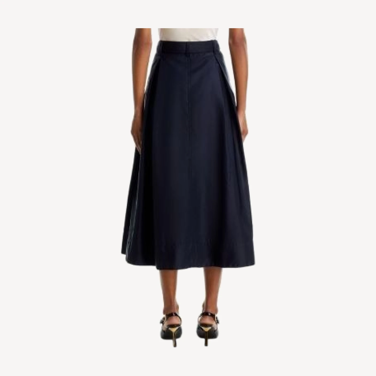 Cinq a Sept Zia Pleated A Line Midi Skirt
