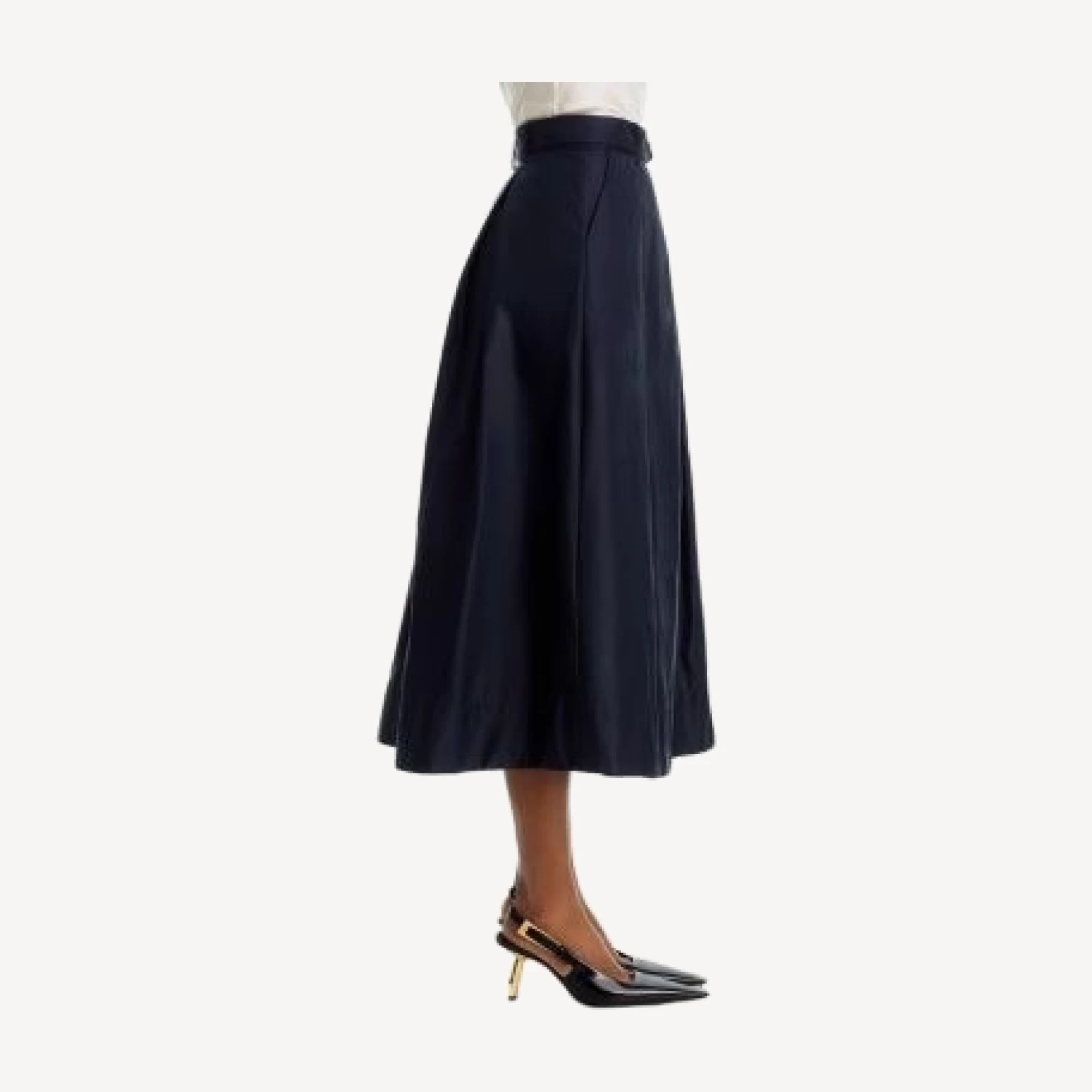 Cinq a Sept Zia Pleated A Line Midi Skirt