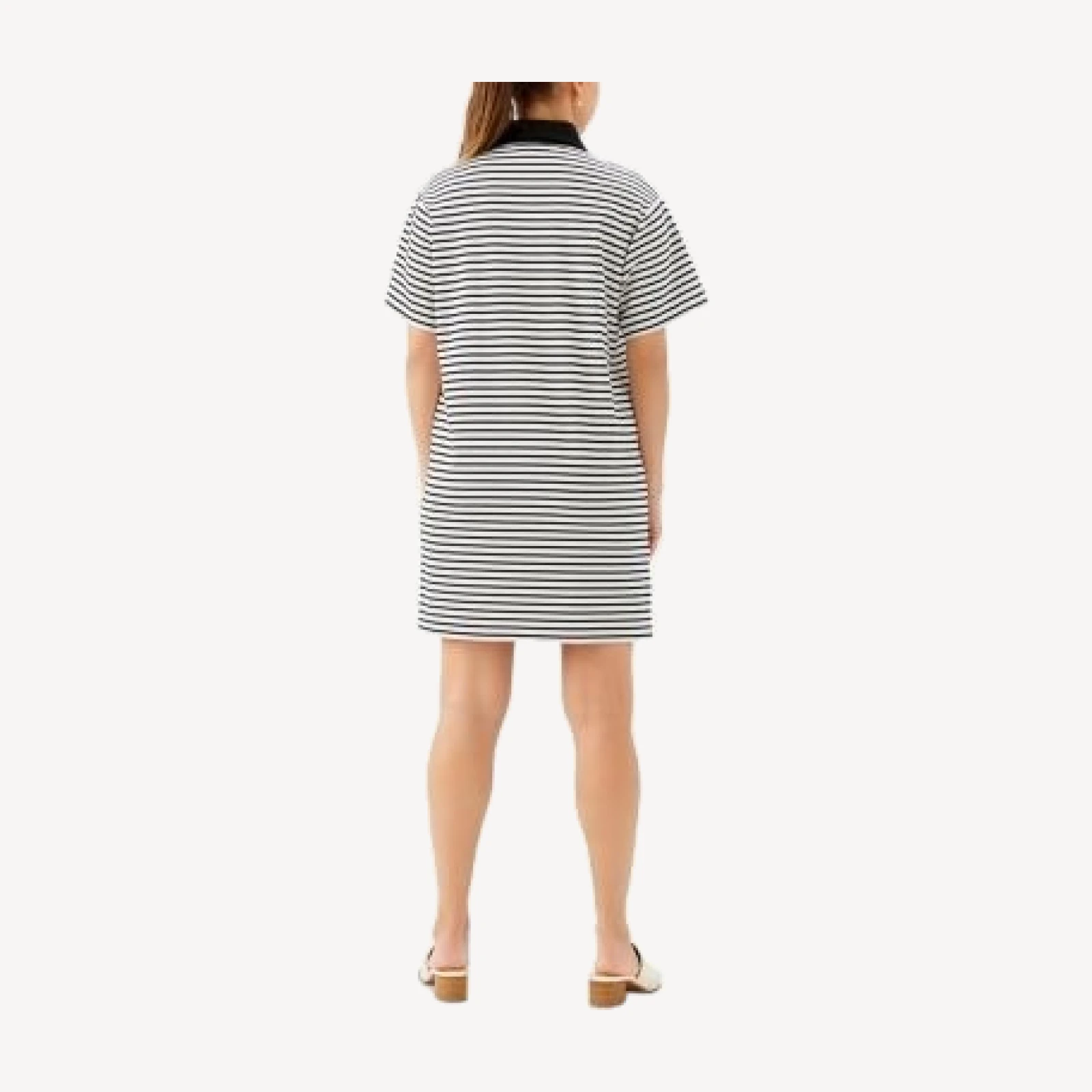 Karen Kane Stripe Short Sleeve Polo Dress