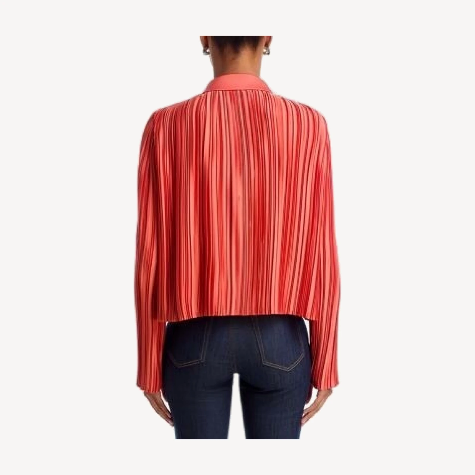 Cinq a Sept Esme Pleated Satin Top