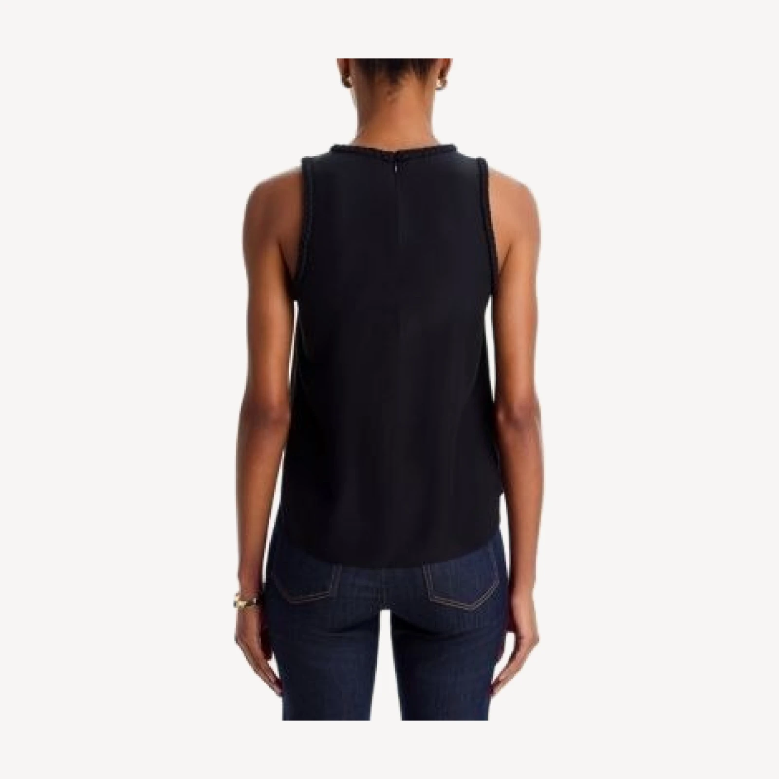 Cinq a Sept Satin Braided Tank