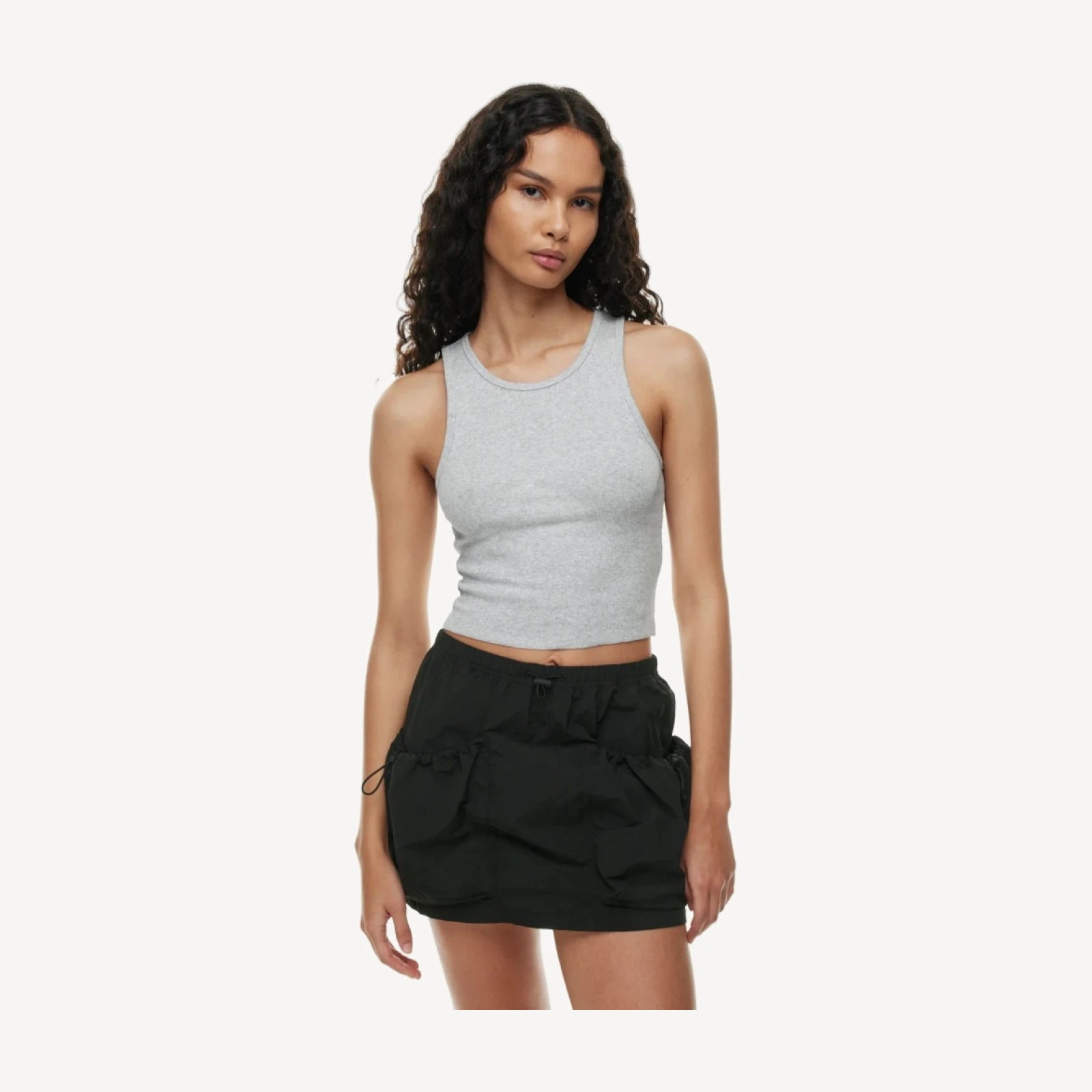 HomeStretch™ Rib Crew Waist Tank