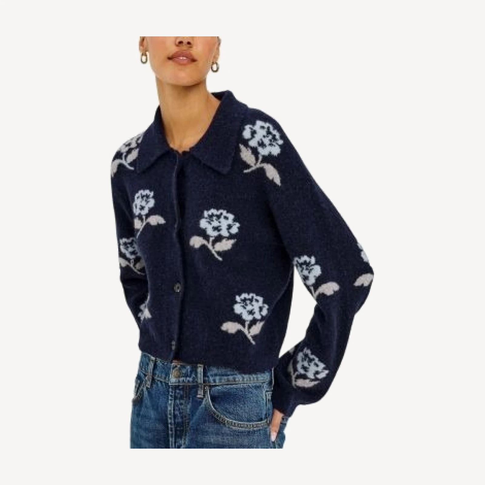 Rails Amber Relaxed Fit Collared Cardigan