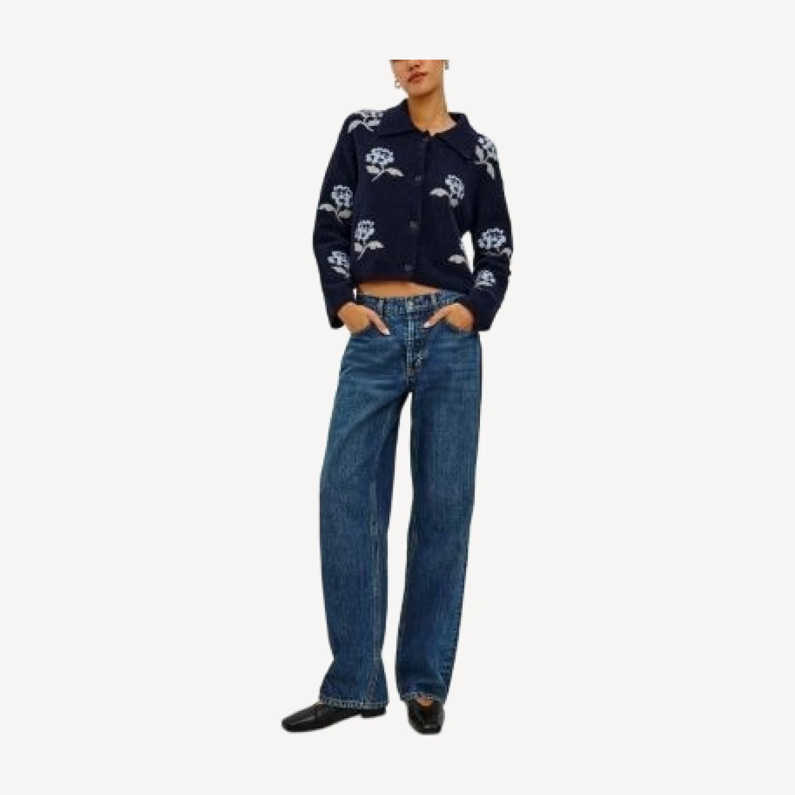 Rails Amber Relaxed Fit Collared Cardigan