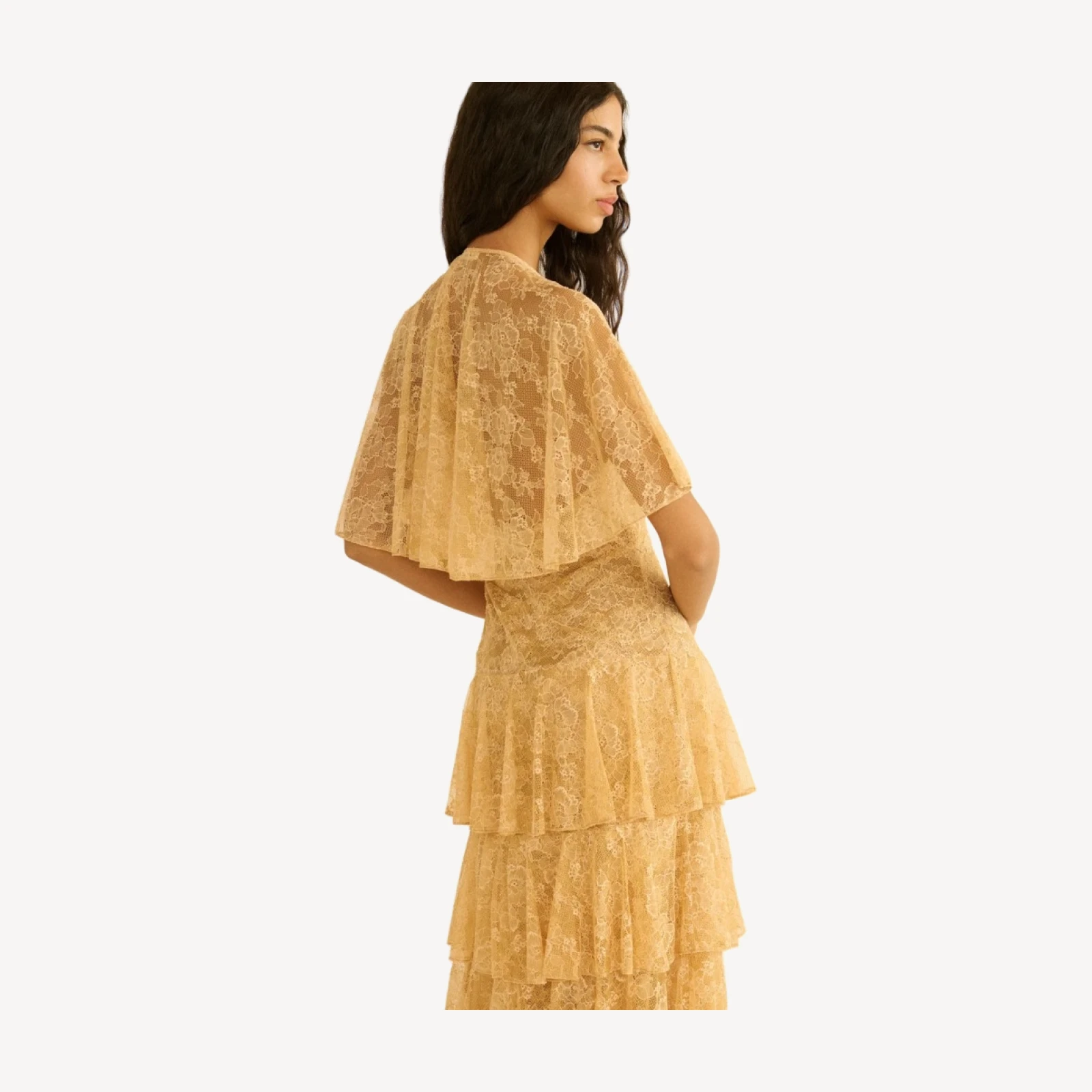 GWYNETH DRESS -- BEIGE PEARL