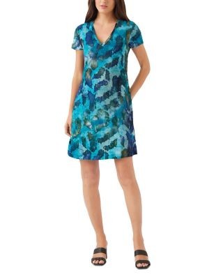 Karen Kane Short Sleeve Jacquard Dress