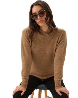 Karen Kane Shawl Collar Drop Sleeve Sweater