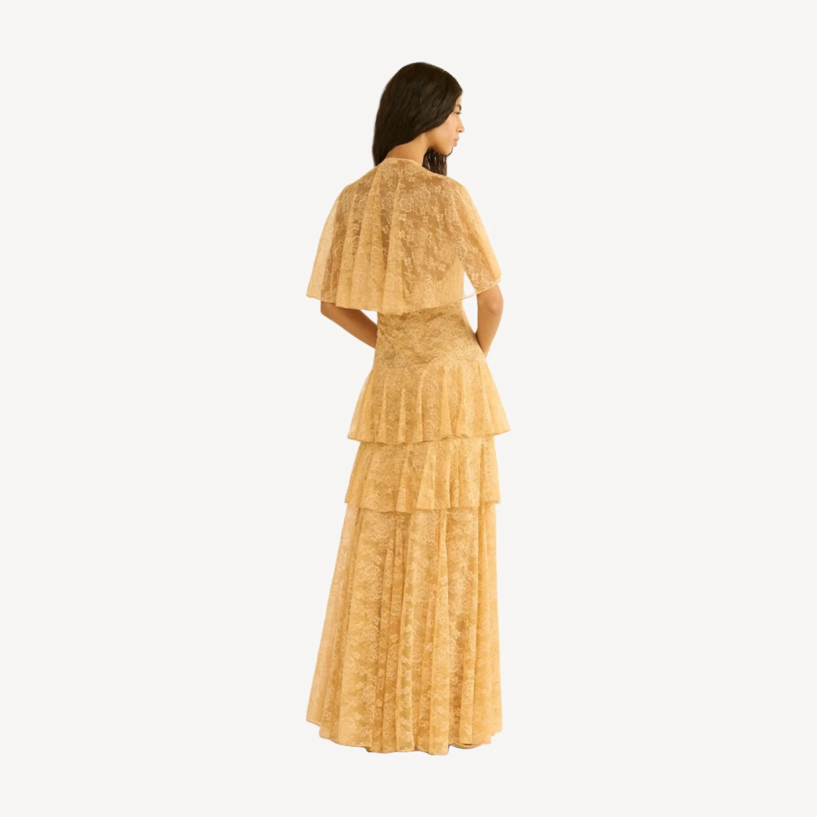 GWYNETH DRESS -- BEIGE PEARL
