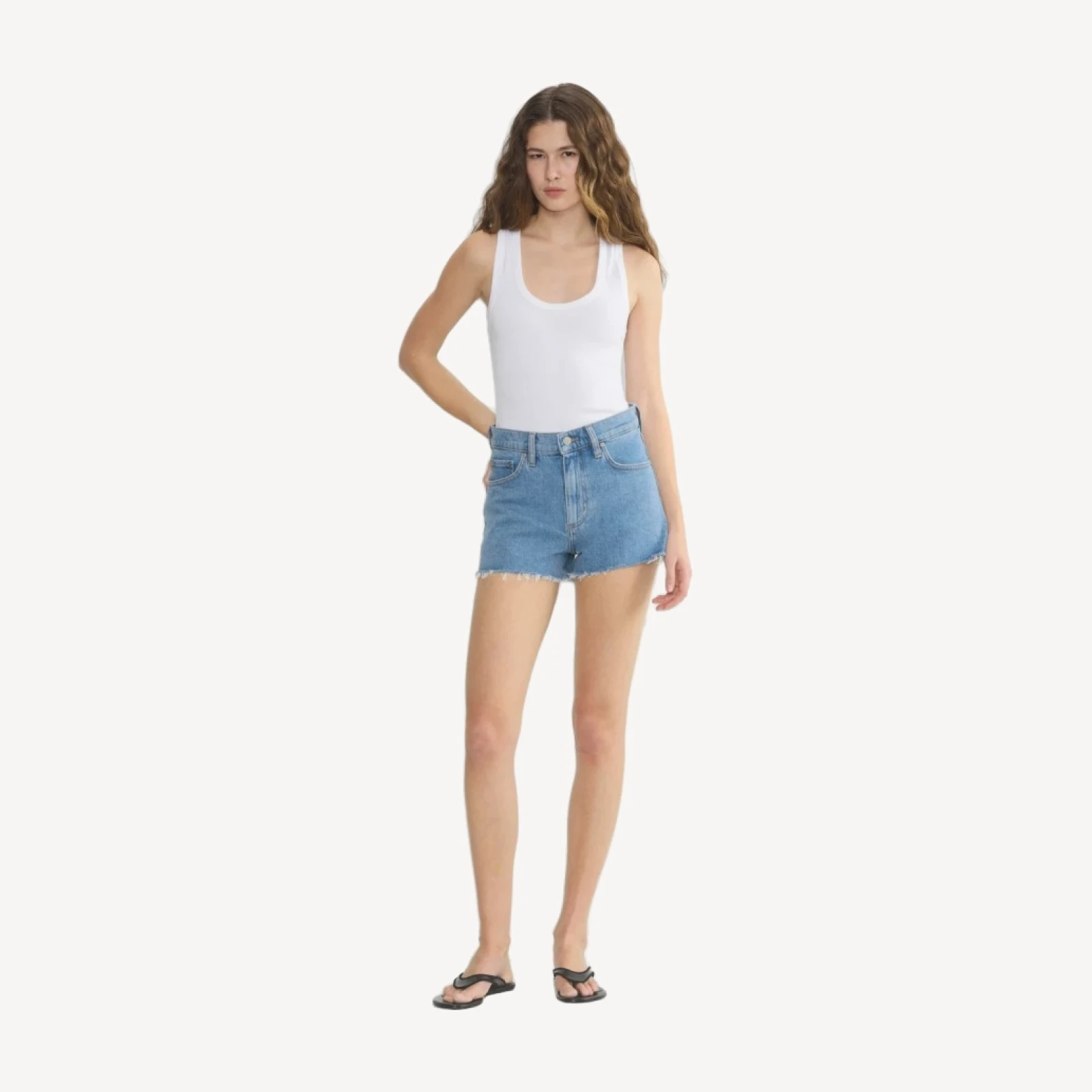 Denim Forum Jodie Hi-Rise Mini Denim Short