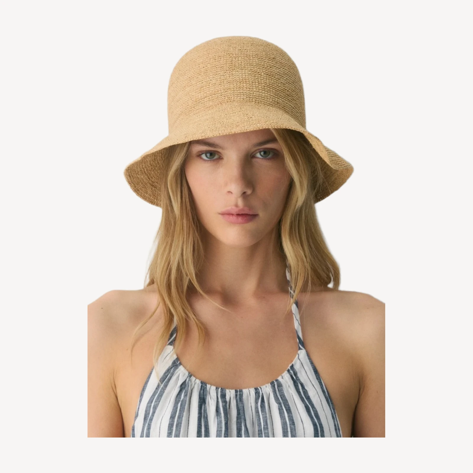 Sunbeam Raffia Mini-Brim Hat