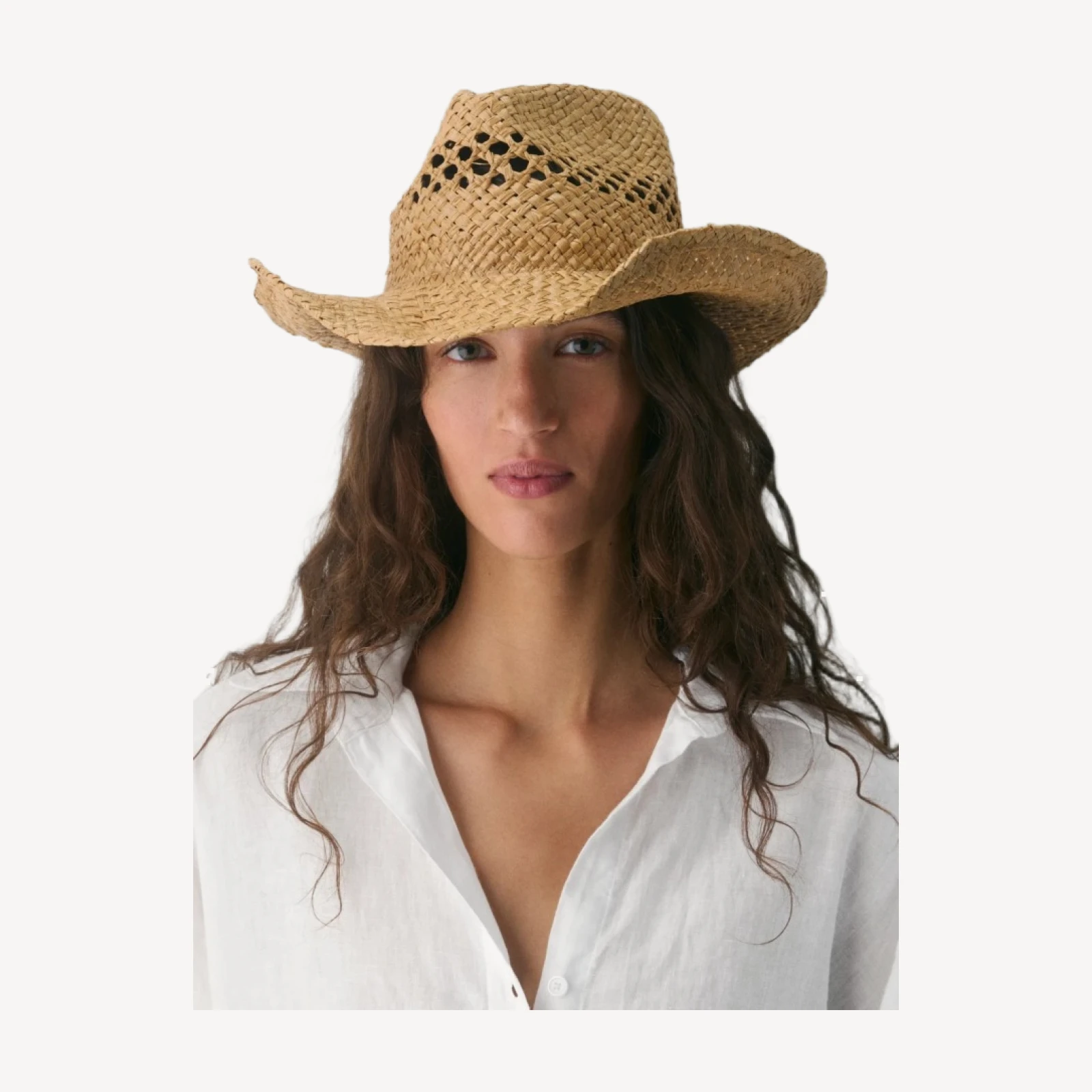 Bask Raffia Cowboy Hat