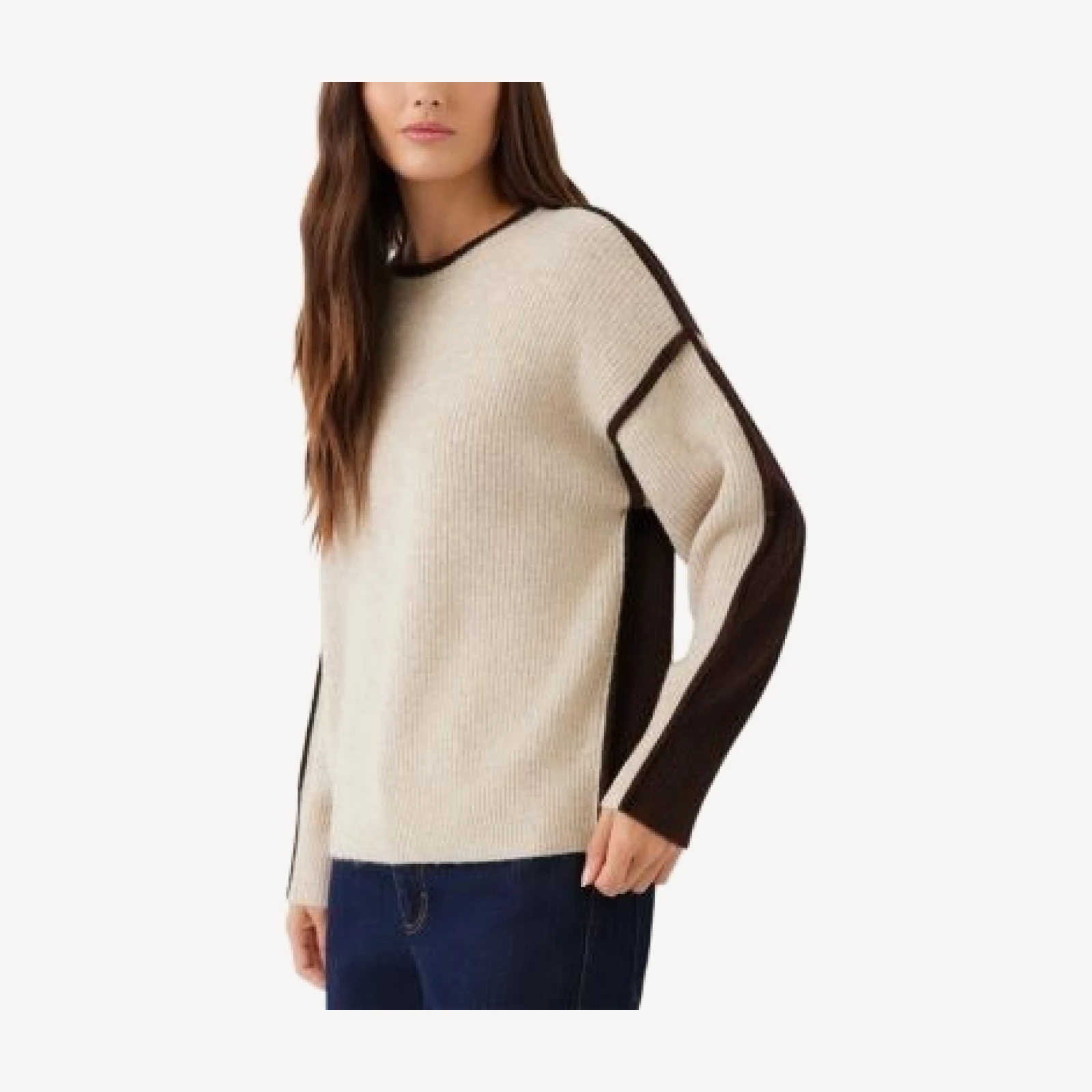 Karen Kane Colorblock Crewneck Sweater