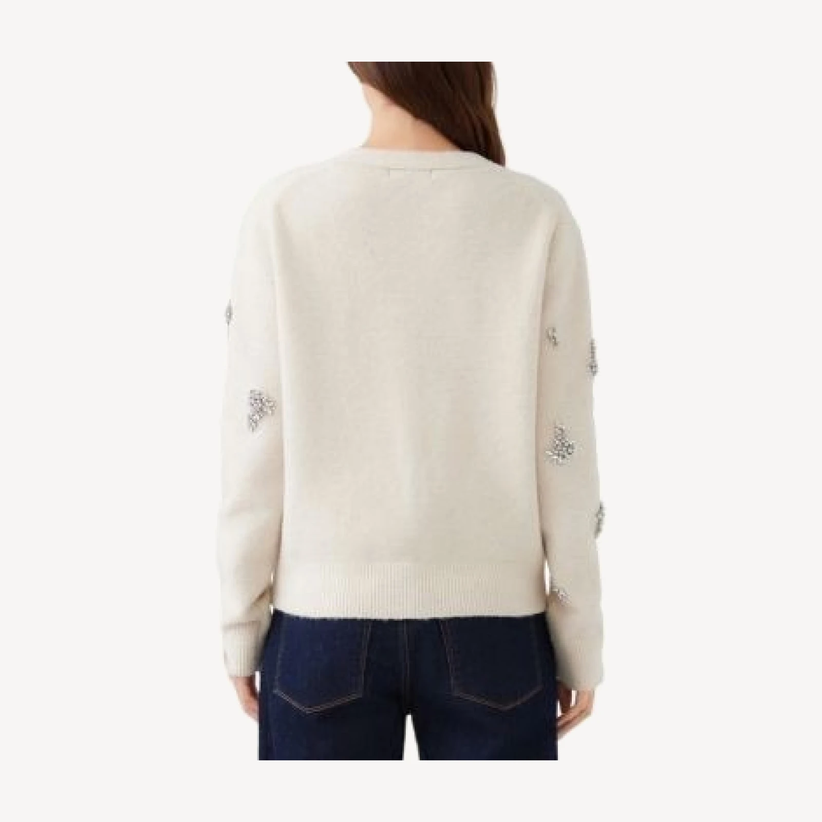Karen Kane Embellished Rhinestone Cardigan Sweater
