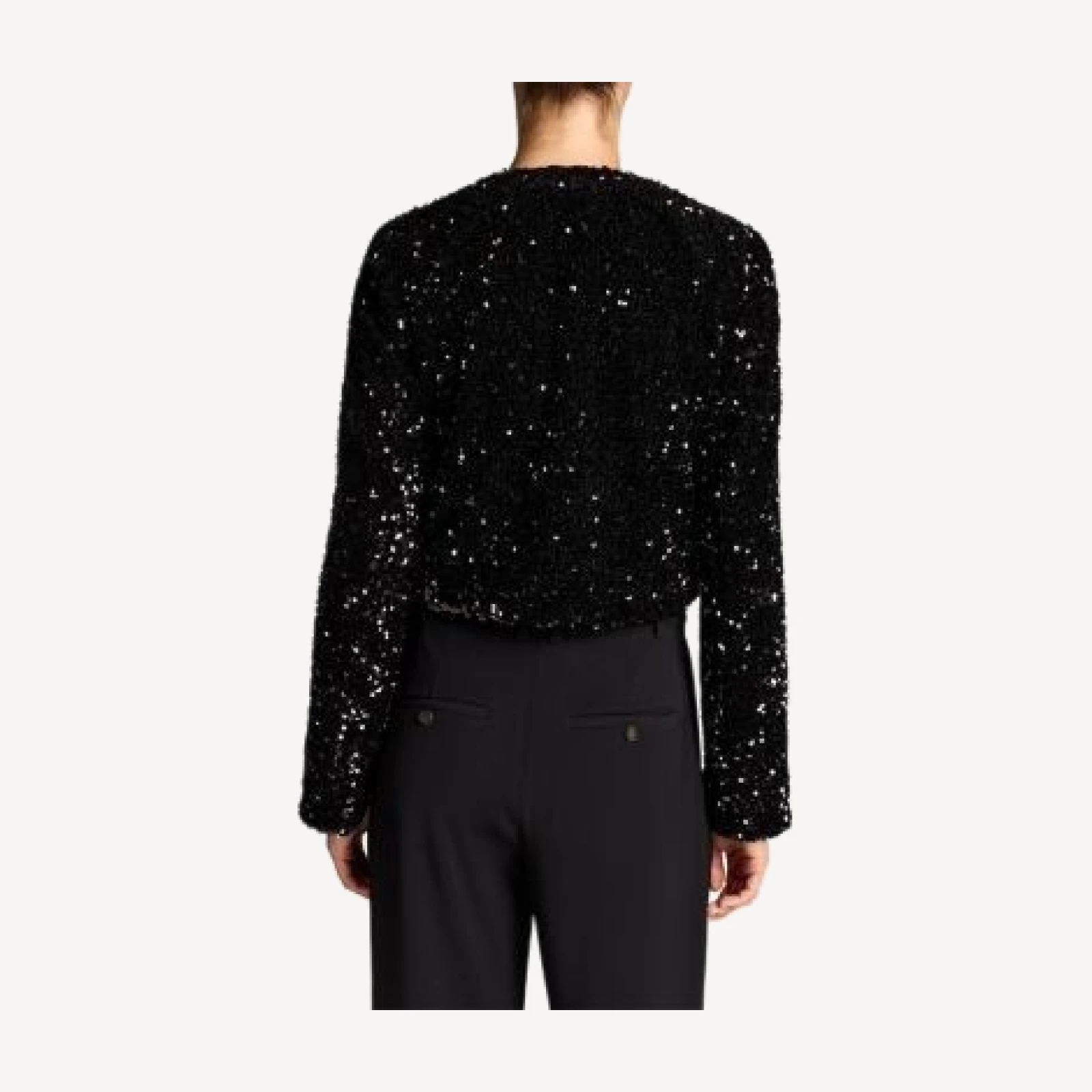 Vince Sequined Zip Front Jacket