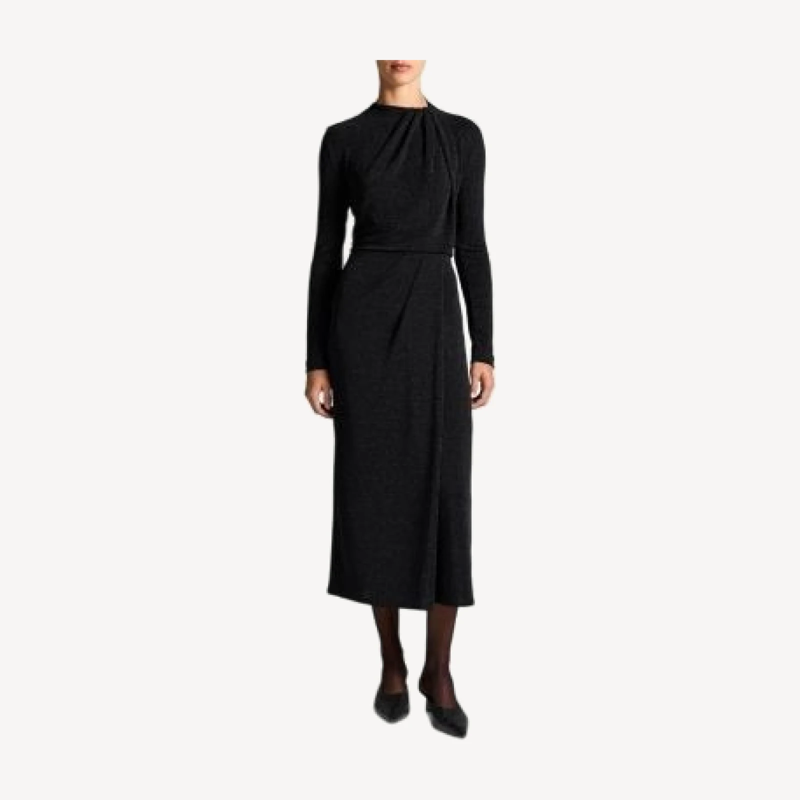 Vince Metallic Draped Skirt