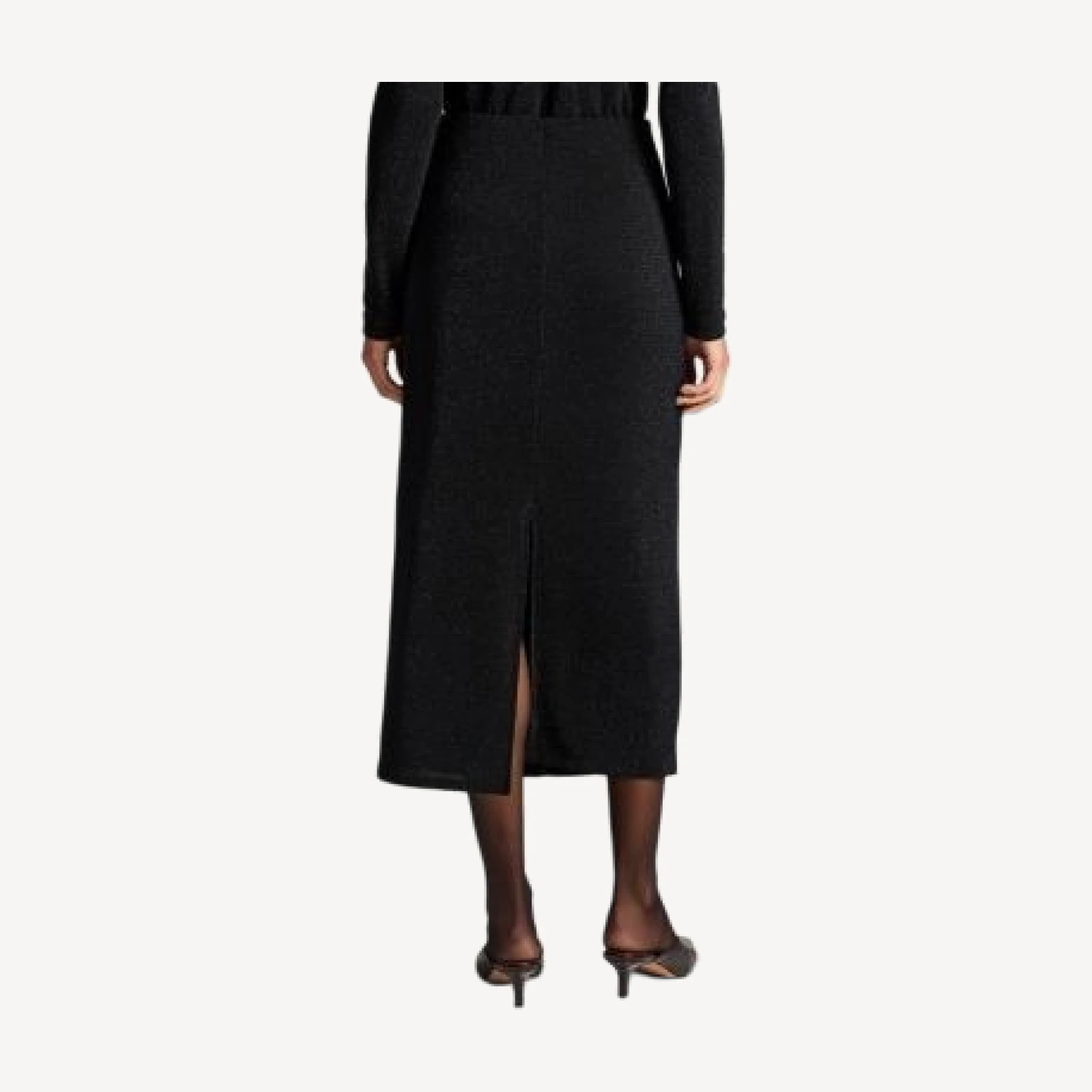 Vince Metallic Draped Skirt