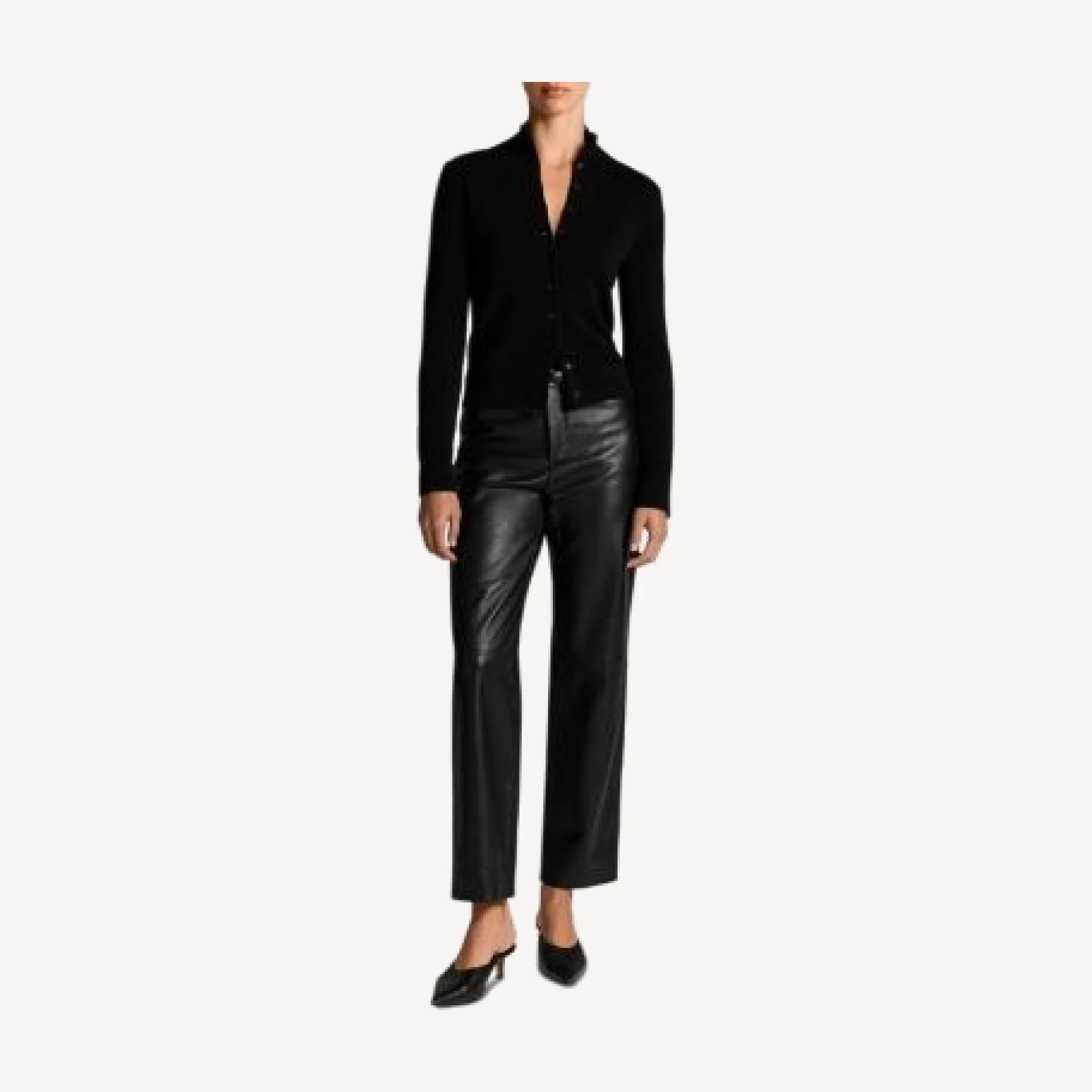 Vince Wool & Cashmere Turtleneck Cardigan