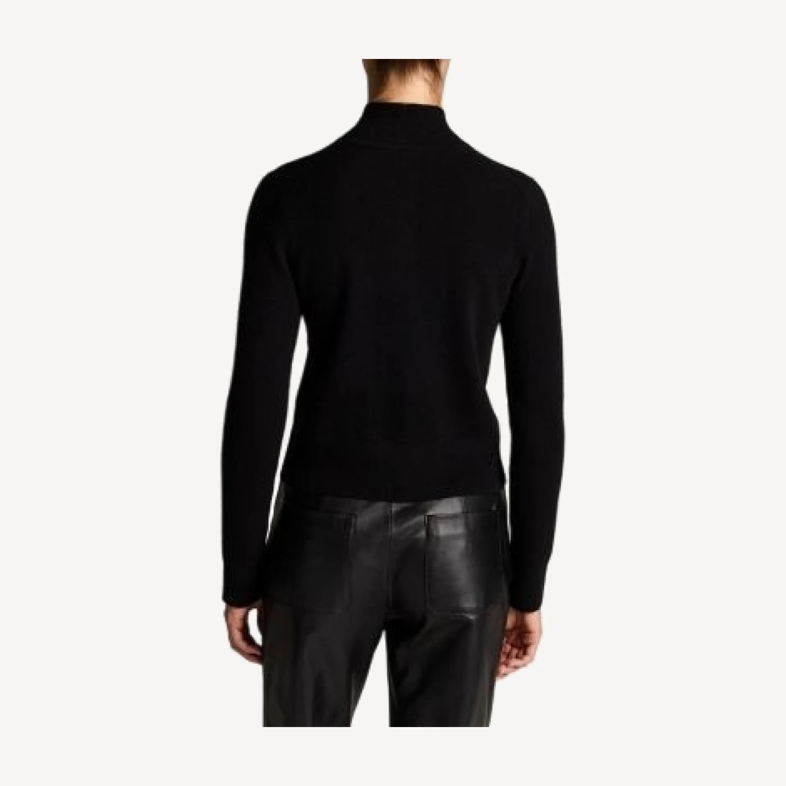 Vince Wool & Cashmere Turtleneck Cardigan