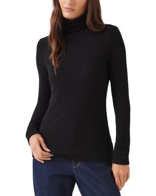 Karen Kane Ribbed Long Sleeve Turtleneck Top