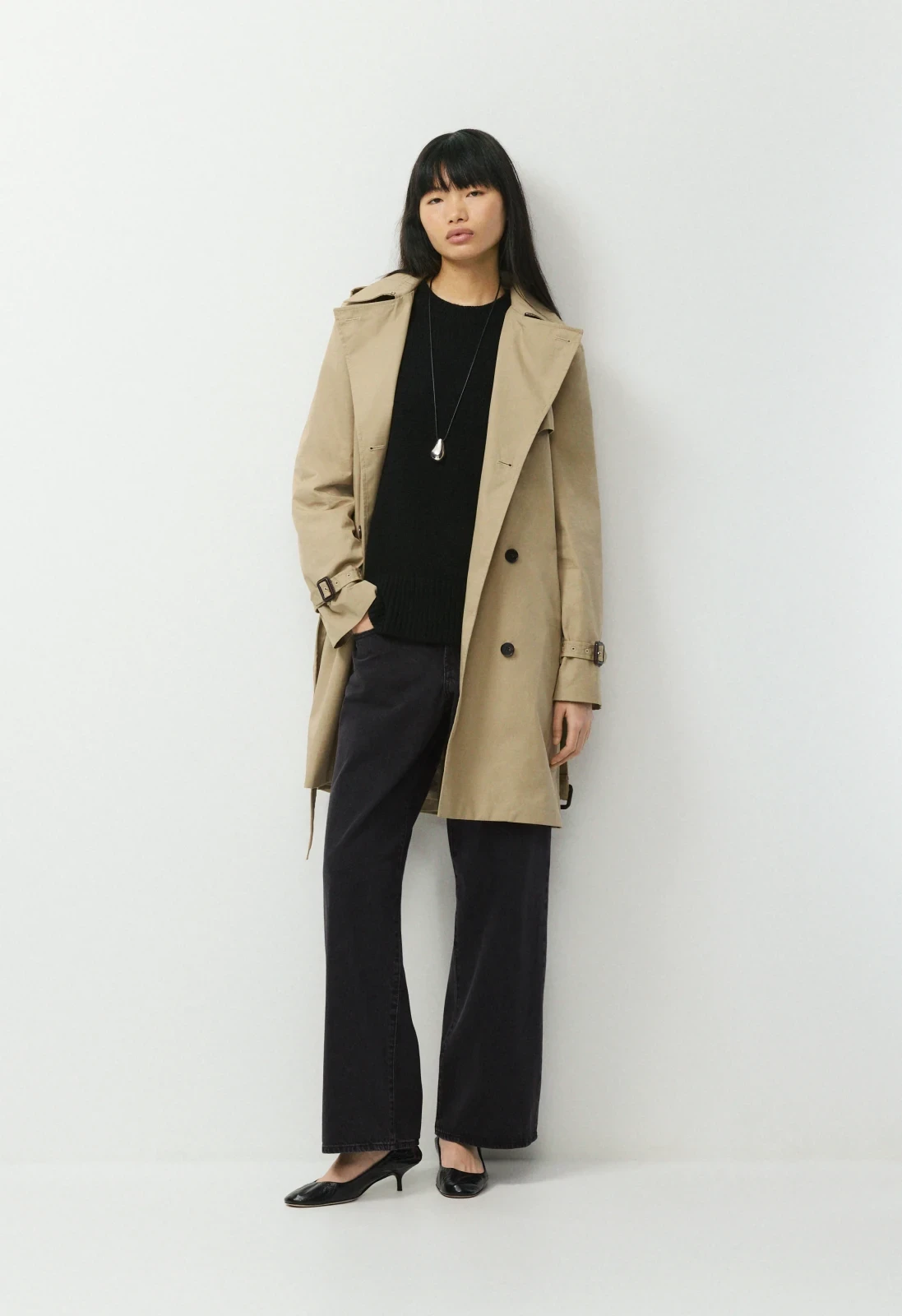 The Finch Mid Trench Coat - City Twill