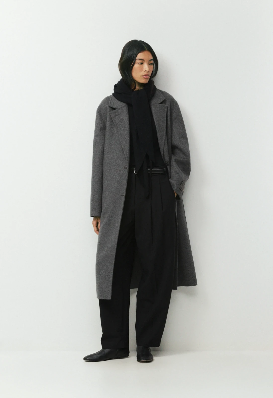 Wool Cashmere Lumen Hooded Scarf