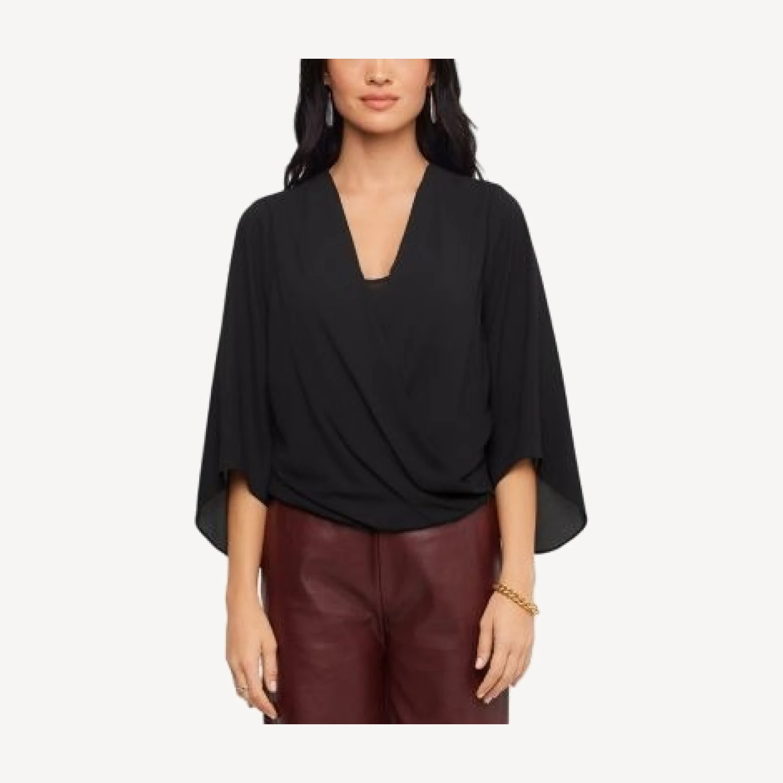 Karen Kane Drape Front Crossover Top