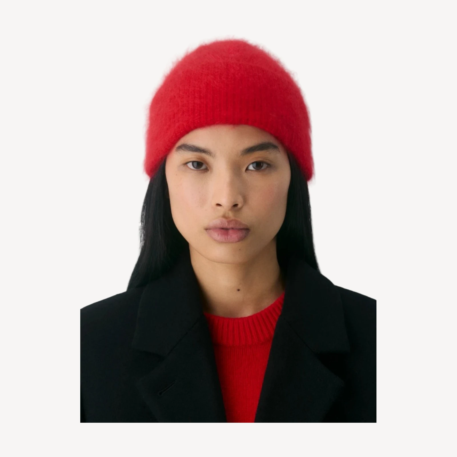 Brushed Cashmere Motto Beanie