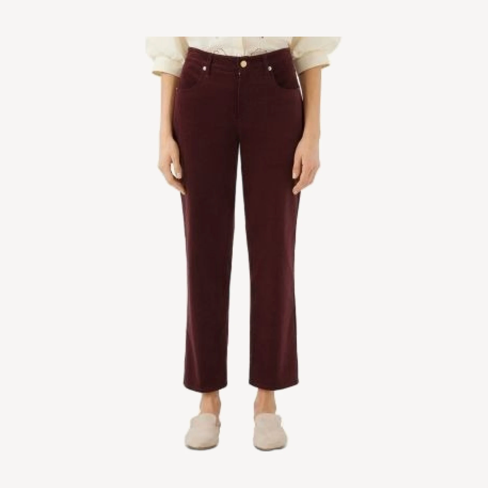 Karen Kane High Rise Corduroy Ankle Pants
