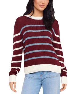 Karen Kane Stripe Crewneck Sweater